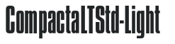 CompactaLTStd-Light letters preview