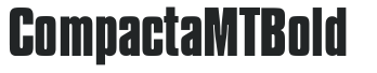 Compacta MT Bold letters preview