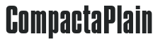 Compacta Plain letters preview