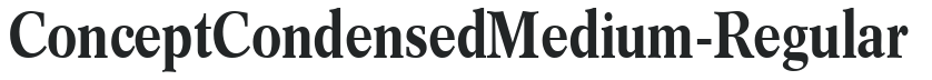 ConceptCondensedMedium-Regular letters preview