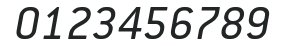 Conduit ITC Italic numbers preview