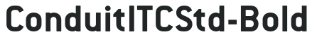 ConduitITCStd-Bold preview
