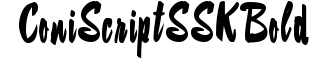 ConiScriptSSK Bold preview