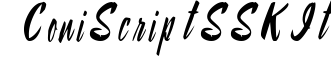 ConiScriptSSK Italic preview