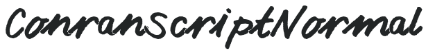 ConranScript Normal letters preview