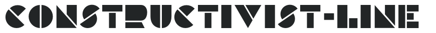 Constructivist-Line letters preview