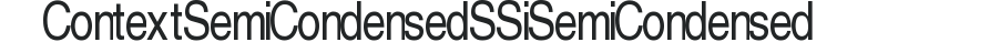 Context Semi Condensed SSi Semi Condensed preview