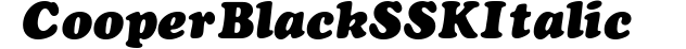 CooperBlackSSK Italic preview