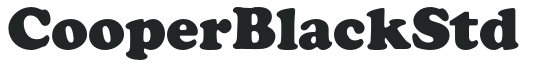 CooperBlackStd letters preview