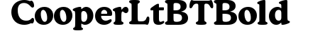 Cooper Lt BT Bold preview