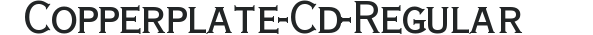 Copperplate-Cd-Regular preview