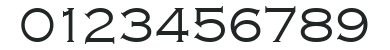 Copperplate_Becker_Light numbers preview