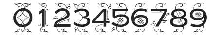 Copperplate Deco Medium Sans PDF numbers preview
