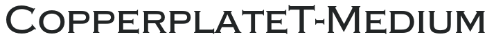 CopperplateT-Medium letters preview