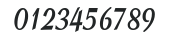 CoronationScriptCondensed Bold numbers preview
