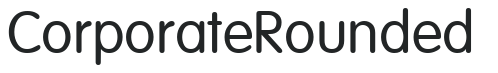 Corporate Rounded letters preview