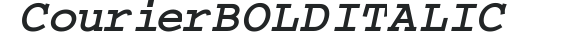 Courier Bold Italic preview