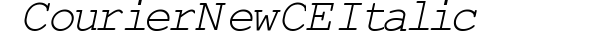 Courier New CE Italic preview