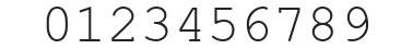 Courier New Digiscream numbers preview