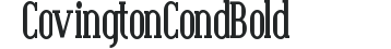 Covington Cond Bold preview