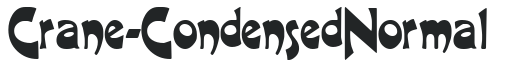 Crane-Condensed Normal letters preview
