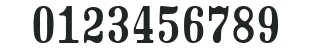 CrashNumberingSerif numbers preview