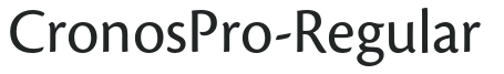 CronosPro-Regular letters preview