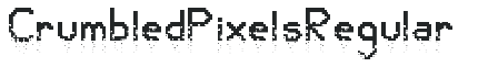 Crumbled Pixels Regular letters preview