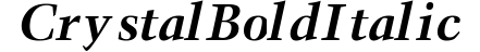 Crystal Bold Italic preview