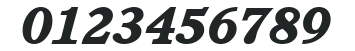 Cushing HeavyItalic numbers preview