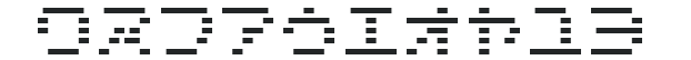 D3 DigiBitMapism Katakana Thin numbers preview