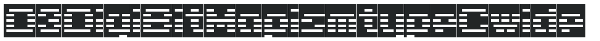 D3 DigiBitMapism type C wide letters preview