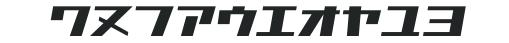 D3 Factorism Katakana Italic numbers preview