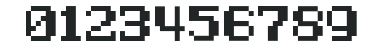 D3 LiteBitMapism Bold-Selif numbers preview