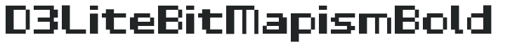 D3 LiteBitMapism Bold preview