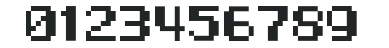 D3 LiteBitMapism Bold numbers preview