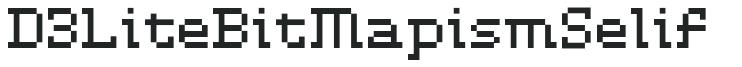 D3 LiteBitMapism Selif preview