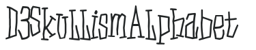 D3 Skullism Alphabet preview