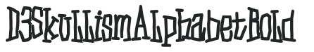 D3 Skullism Alphabet Bold preview