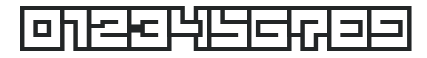 D3 Superimposism Outline numbers preview