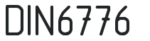 DIN 6776 letters preview