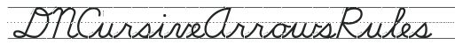 DN Cursive Arrows Rules preview