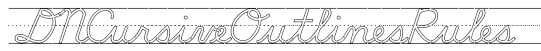 DN Cursive Outlines Rules preview