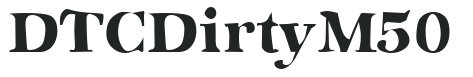 DTCDirtyM50 letters preview