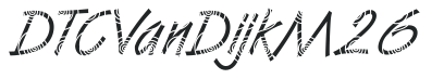 DTCVanDijkM26 letters preview