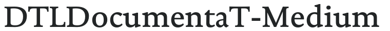 DTLDocumentaT-Medium letters preview