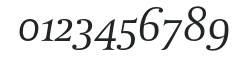 DTLParadoxST-Italic numbers preview