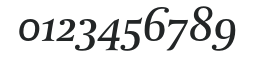 DTLParadoxST-MediumItalic numbers preview