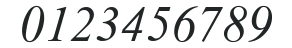 Dabbington PS-Italic numbers preview