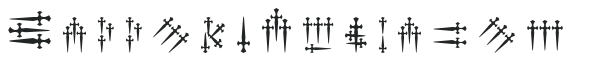 Daggers Alphabet preview